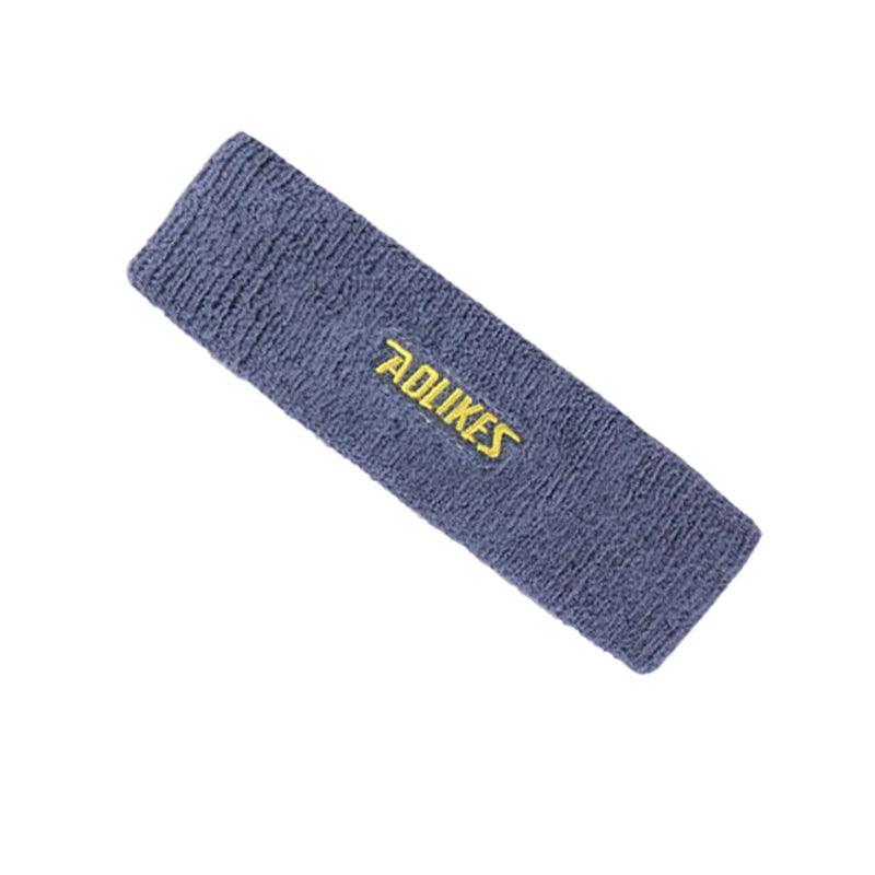 Cotton Sports Sweatband Headband for Gym and Yoga - Grey