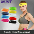 Cotton Sports Sweatband Headband for Gym and Yoga - Grey - view 2