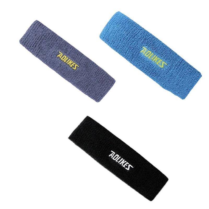 Cotton Sports Sweatband Headband for Gym and Yoga - Yellow - view 5