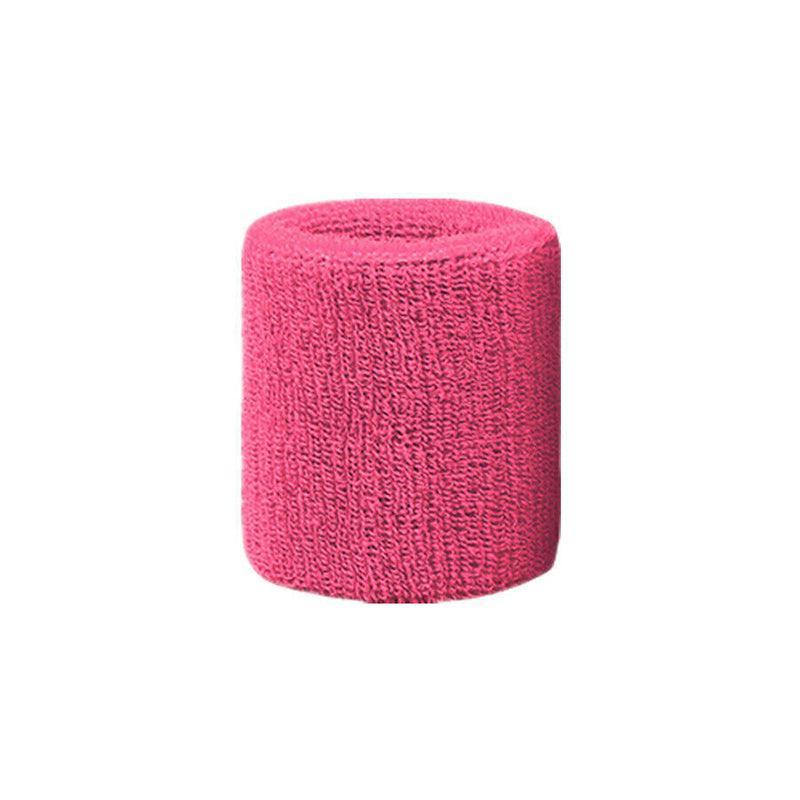 Cotton Sports Wristband Sweatband for Tennis, Gym and Yoga - Rose