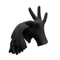 Cotton Work Gloves, Pack of 12 Pairs - Black, L (Hand Length 21-22 cm)