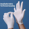 Cotton Work Gloves, Pack of 12 Pairs - Black, L (Hand Length 21-22 cm) - view 4
