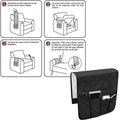 Couch Armrest Organiser with 5 Pockets - Black - view 4
