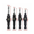 Countersink Drill Bit Set, 4 Pack - No. 6 to No. 12, Hex Shank - view 3