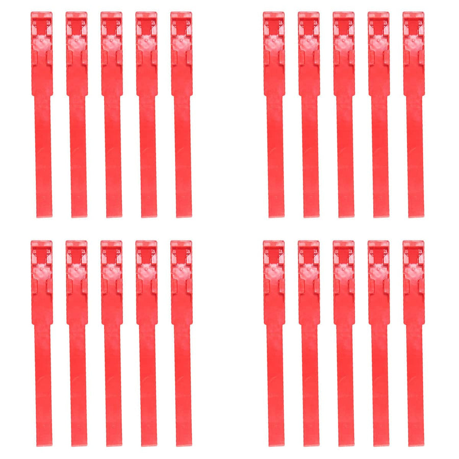 Cow Identification Foot Bands, Pack of 20 - Red