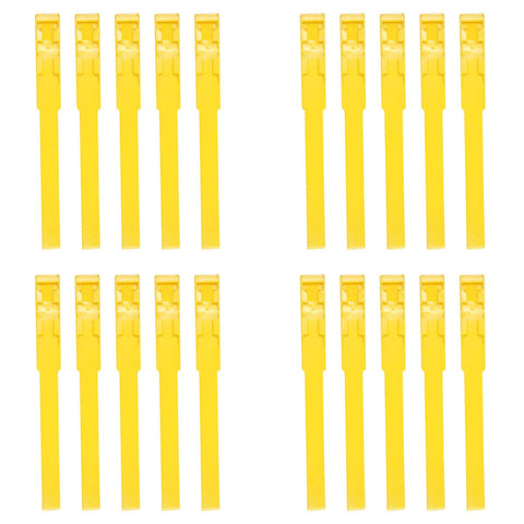 Cow Identification Foot Bands, Pack of 20 - Yellow