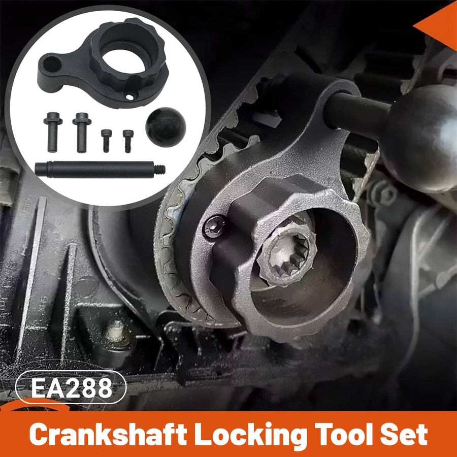 Crankshaft Locking Tool Set in Chromium Vanadium Steel for EA288 1.4 1.6 2.0 TDI Engines