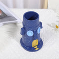 Creative Resin Pen Holder and Desk Organiser - Blue Speckled Face Design - view 5