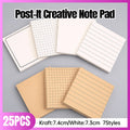 Creative Sticky Notes Tearable Square Note Pads for Students and Office - Frame Style, White - view 2
