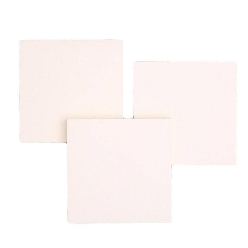Creative Sticky Notes Tearable Square Note Pads for Students and Office - Void Style, White
