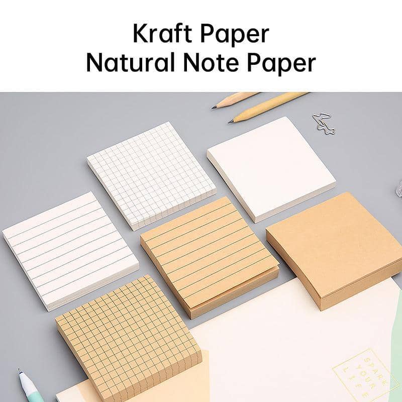 Creative Sticky Notes Tearable Square Note Pads for Students and Office - Void Style, White - view 5