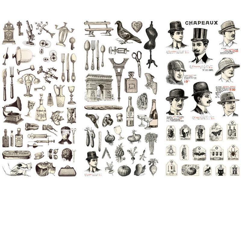 Creative Student Graffiti Sticker Pack - Retro Objects
