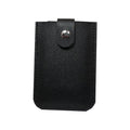 Credit Card Holder, Pull-Out Faux Leather - Black