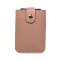 Credit Card Holder, Pull-Out Faux Leather - Pink