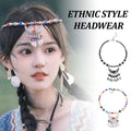Crescent Moon Pendant Beaded Necklace - Multicolour - view 2