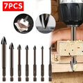 Cross Tip Glass and Tile Drill Bit Set - 7 Sizes from 3 mm to 12 mm