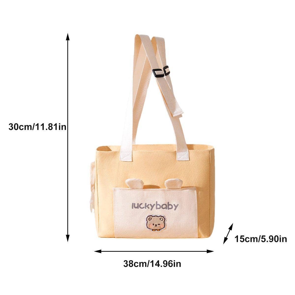 Crossbody Pet Carrier Bag for Cats and Small Dogs - Light Grey and Navy Blue - view 4
