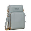 Crossbody Phone Bag Touch Screen RFID Blocking Wallet Purse - Blue