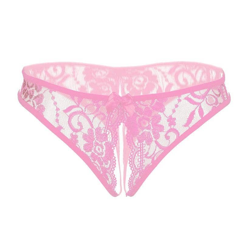 Crotchless Underwear for Women - Pink