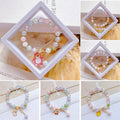 Crystal Charm Beaded Bracelet with Tree and Flower Design - Number 3 - view 5