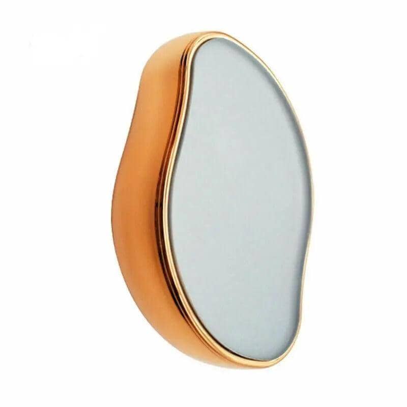 Crystal Hair Removal Eraser Glass Exfoliating Hair Remover for Women and Men - Gold