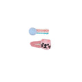 Cube Animal Felt Hair Clips, Pack of 2 - Cat