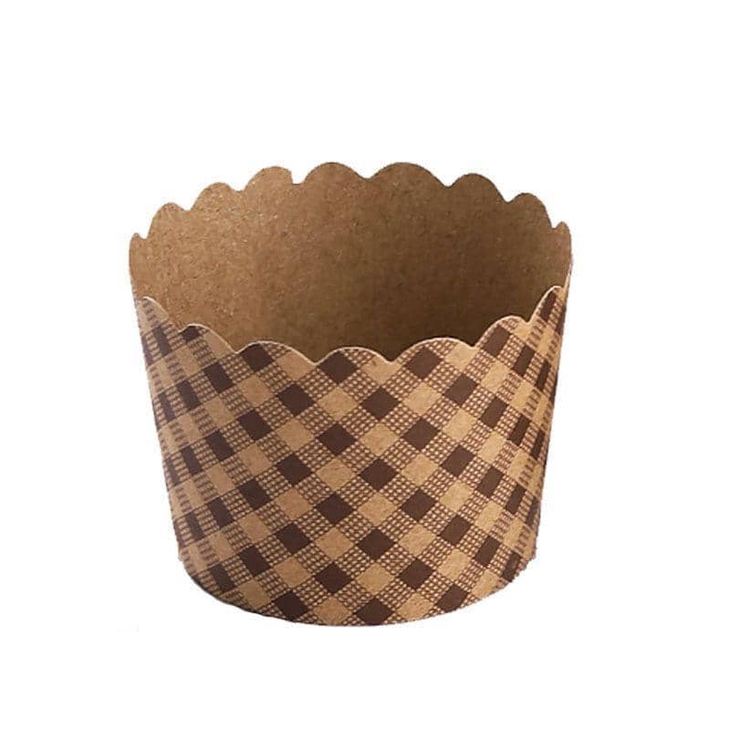 Cupcake Baking Cups Kraft Paper Liners, Pack of 1000 - Chevron