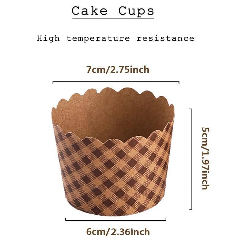 Cupcake Baking Cups Kraft Paper Liners, Pack of 1000 - Chevron - view 4