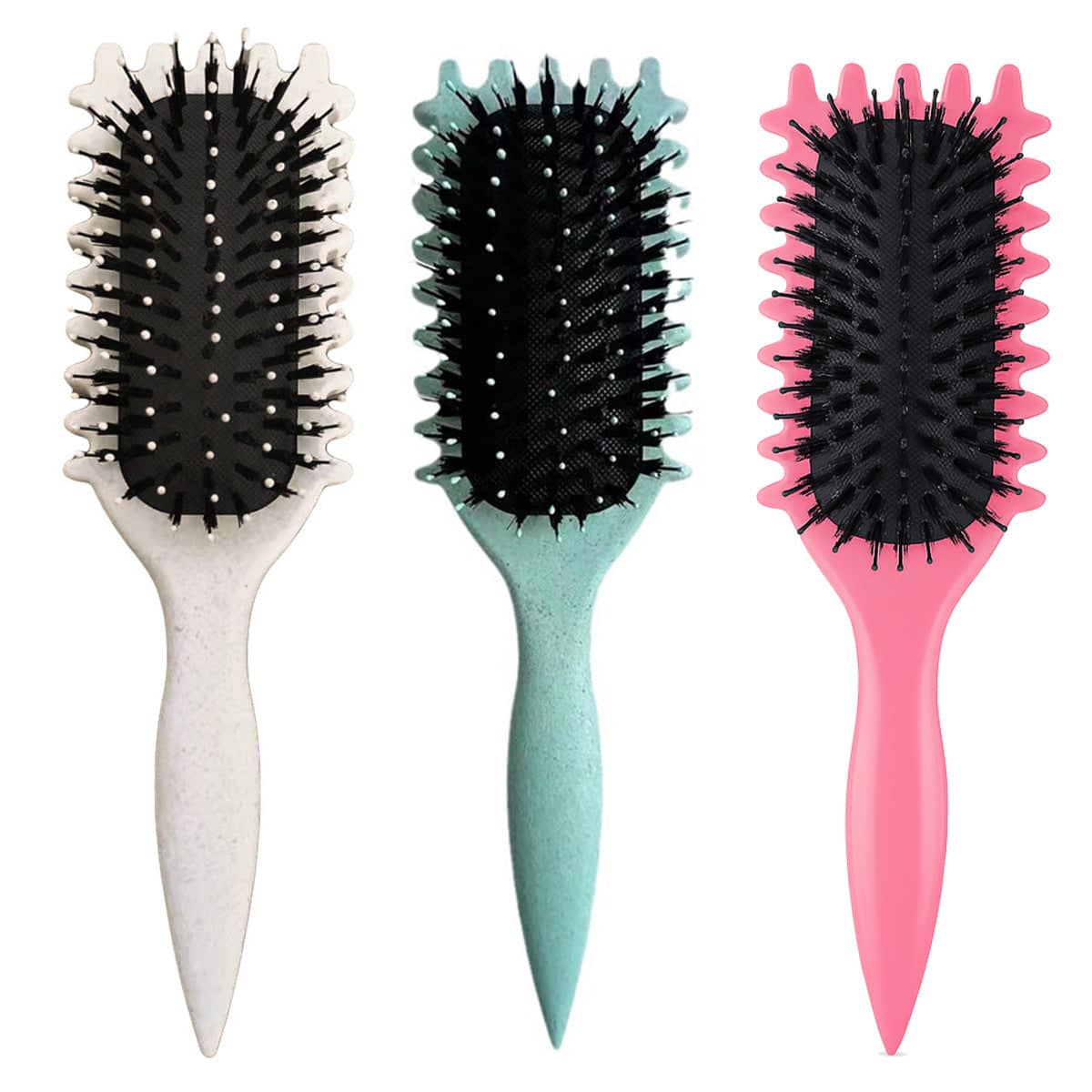 Curl Defining Styling Brush with Air Cushion - White - view 3