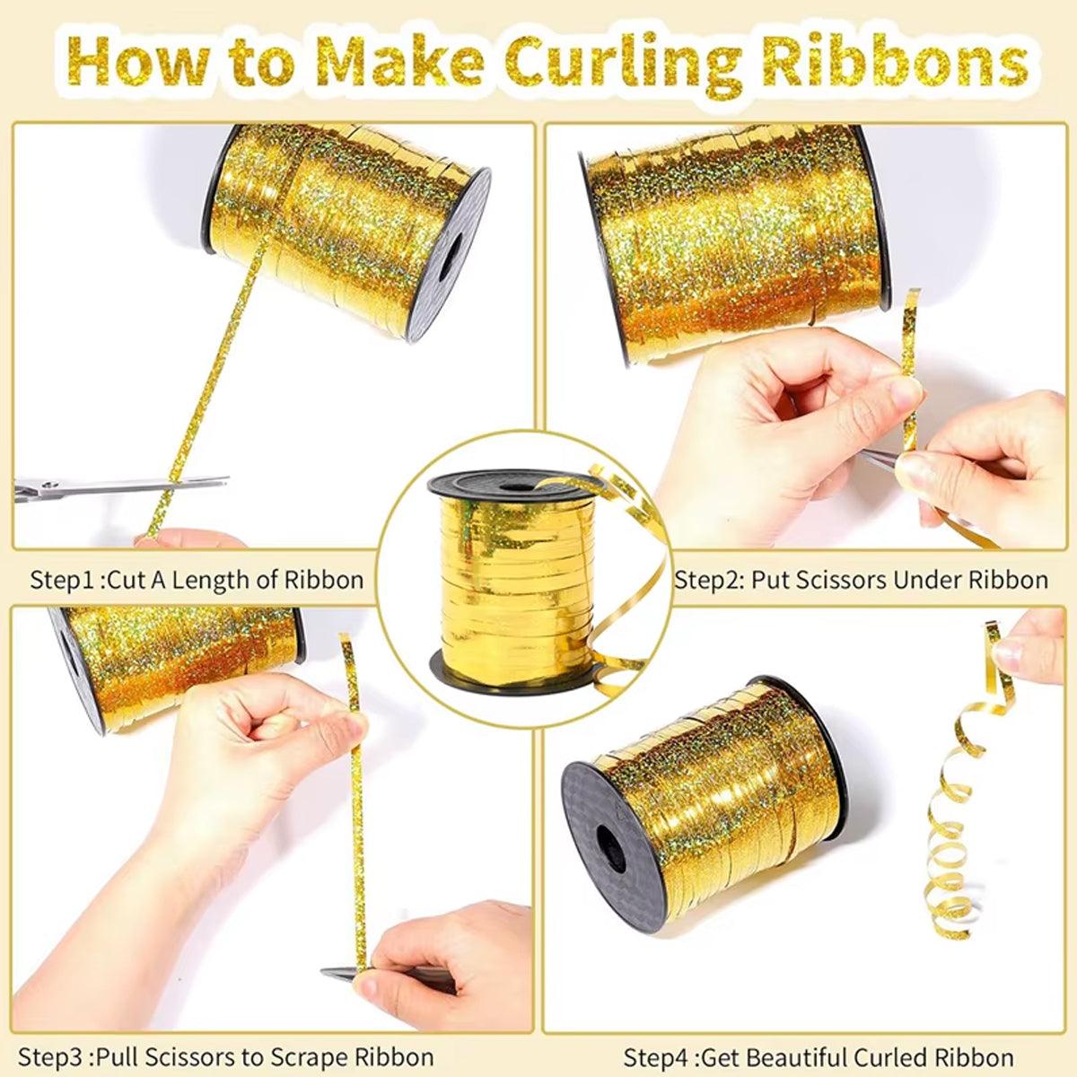 Curling Balloon Ribbon 5mm x 400m - Laser Purple - view 8