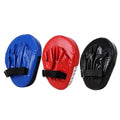 Curved Hand Target Pad for Boxing and Taekwondo, Faux Leather - Blue - view 3