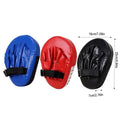 Curved Hand Target Pad for Boxing and Taekwondo, Faux Leather - Blue - view 4