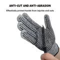 Cut Resistant Gloves Anti Slip Abrasion Resistant Garden Woodworking - Pack of 2 Pairs Extra Large 21 cm - view 5