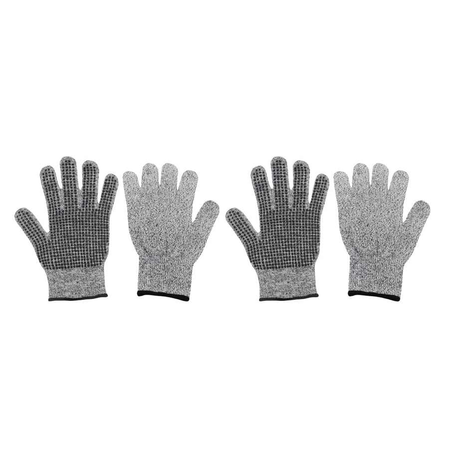 Cut Resistant Gloves Anti Slip Abrasion Resistant Garden Woodworking - Pack of 2 Pairs Large 20 cm