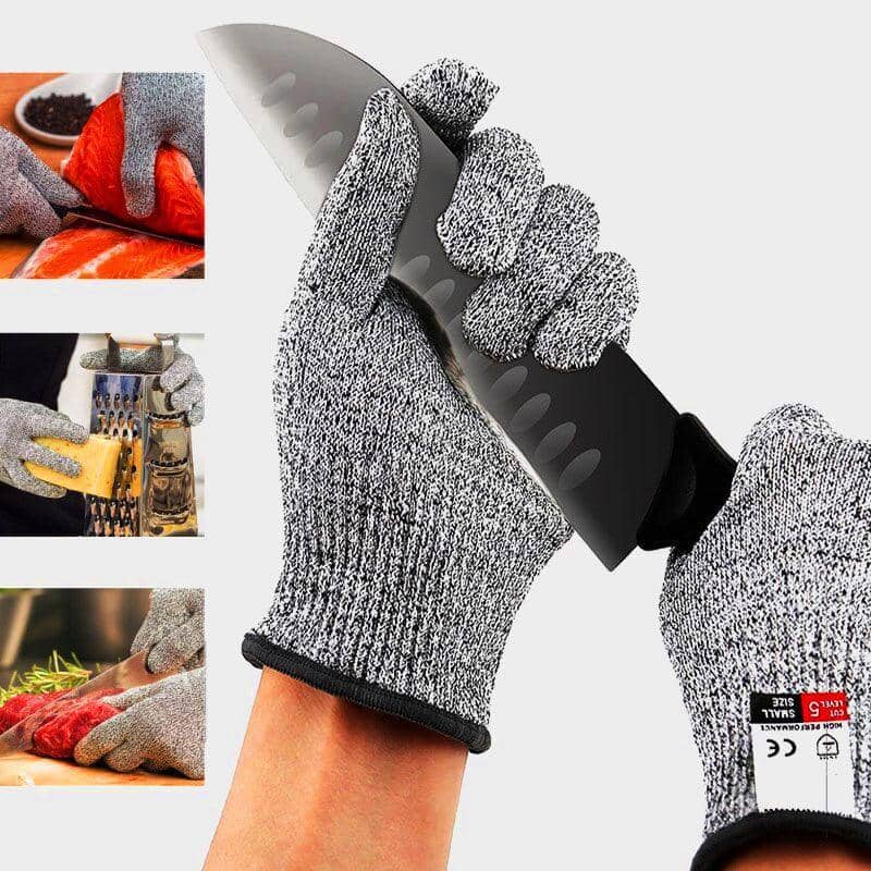 Cut Resistant Gloves for Kitchen and Food Prep - Grey, Large (24 cm) - view 5