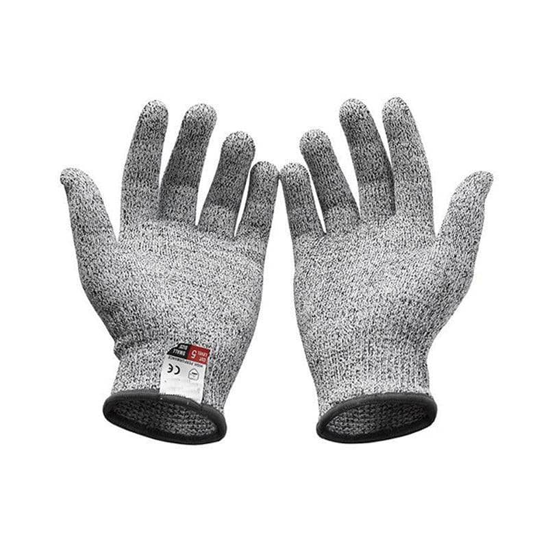Cut Resistant Gloves for Kitchen and Food Prep - Grey, Medium (22 cm)