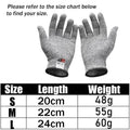 Cut Resistant Gloves for Kitchen and Food Prep - Grey, Medium (22 cm) - view 3