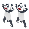 Cute 3D Panda Bookmarks Set of 2 Creative Animal Page Markers for Book Lovers - view 2