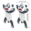 Cute 3D Panda Bookmarks Set of 2 Creative Animal Page Markers for Book Lovers - view 3