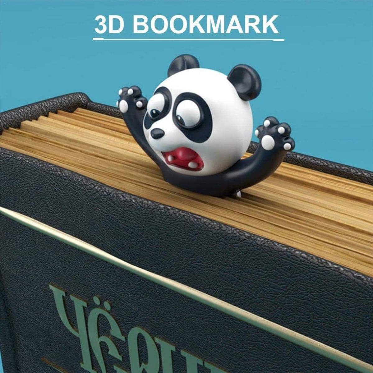 Cute 3D Panda Bookmarks Set of 2 Creative Animal Page Markers for Book Lovers - view 4