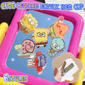 Cute Acrylic Duckbill Hair Clip Barrette - Light Teal Octopus with Big Eyes - view 2