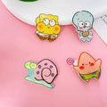 Cute Acrylic Duckbill Hair Clip Barrette - Orange Starfish with Lollipop - view 4