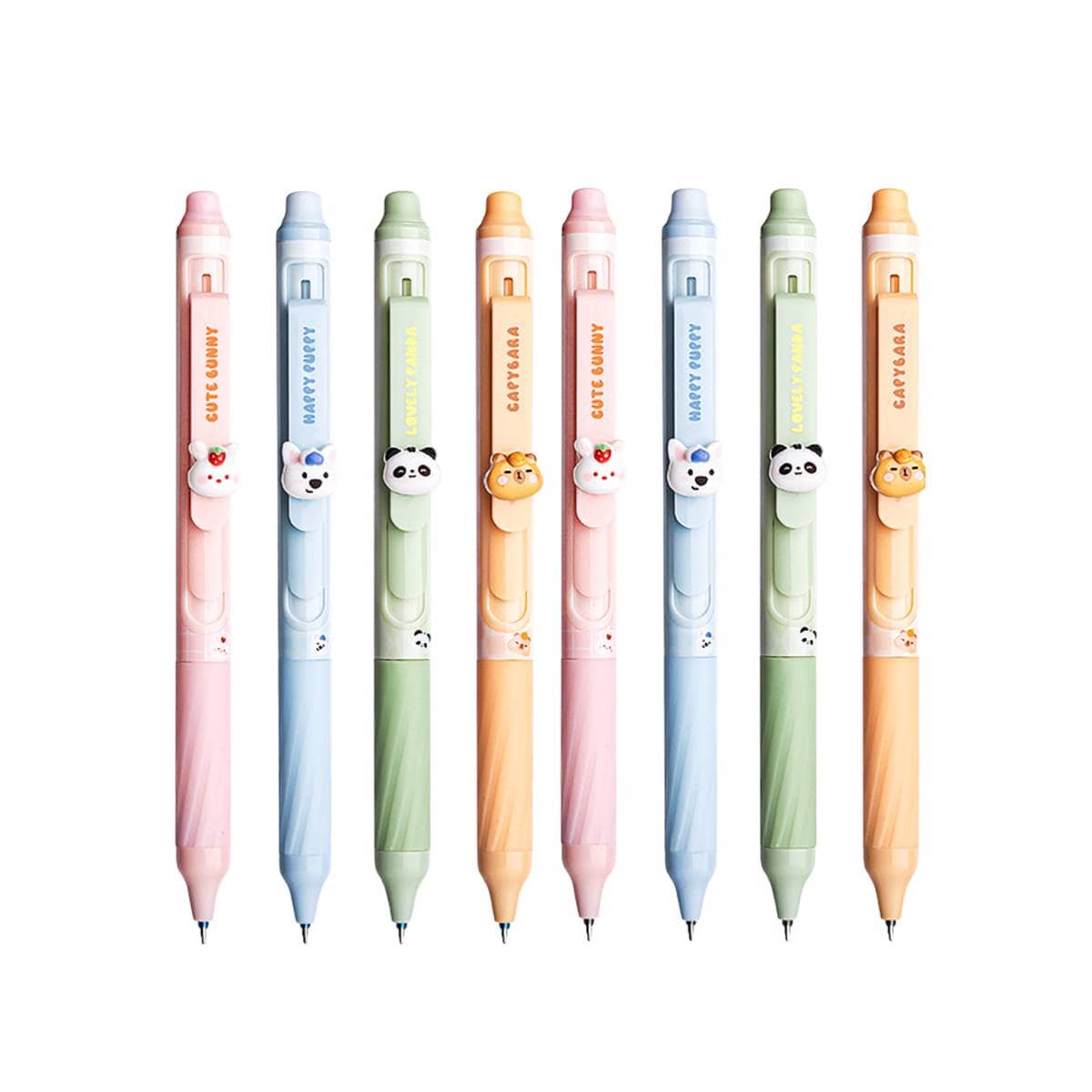 Cute Animal Heat Erasable Press Gel Pens, 4 Pack - Black Ink - view 3