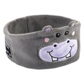 Cute Bluetooth Headband Headphones with Mic for Sleep and Music - Grey Hippo