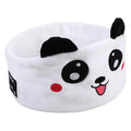 Cute Bluetooth Headband Headphones with Mic for Sleep and Music - White Panda