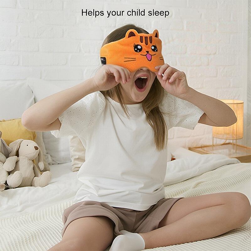 Cute Bluetooth Headband Headphones with Mic for Sleep and Music - White Panda - view 13