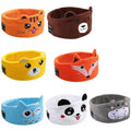 Cute Bluetooth Headband Headphones with Mic for Sleep and Music - White Panda - view 3