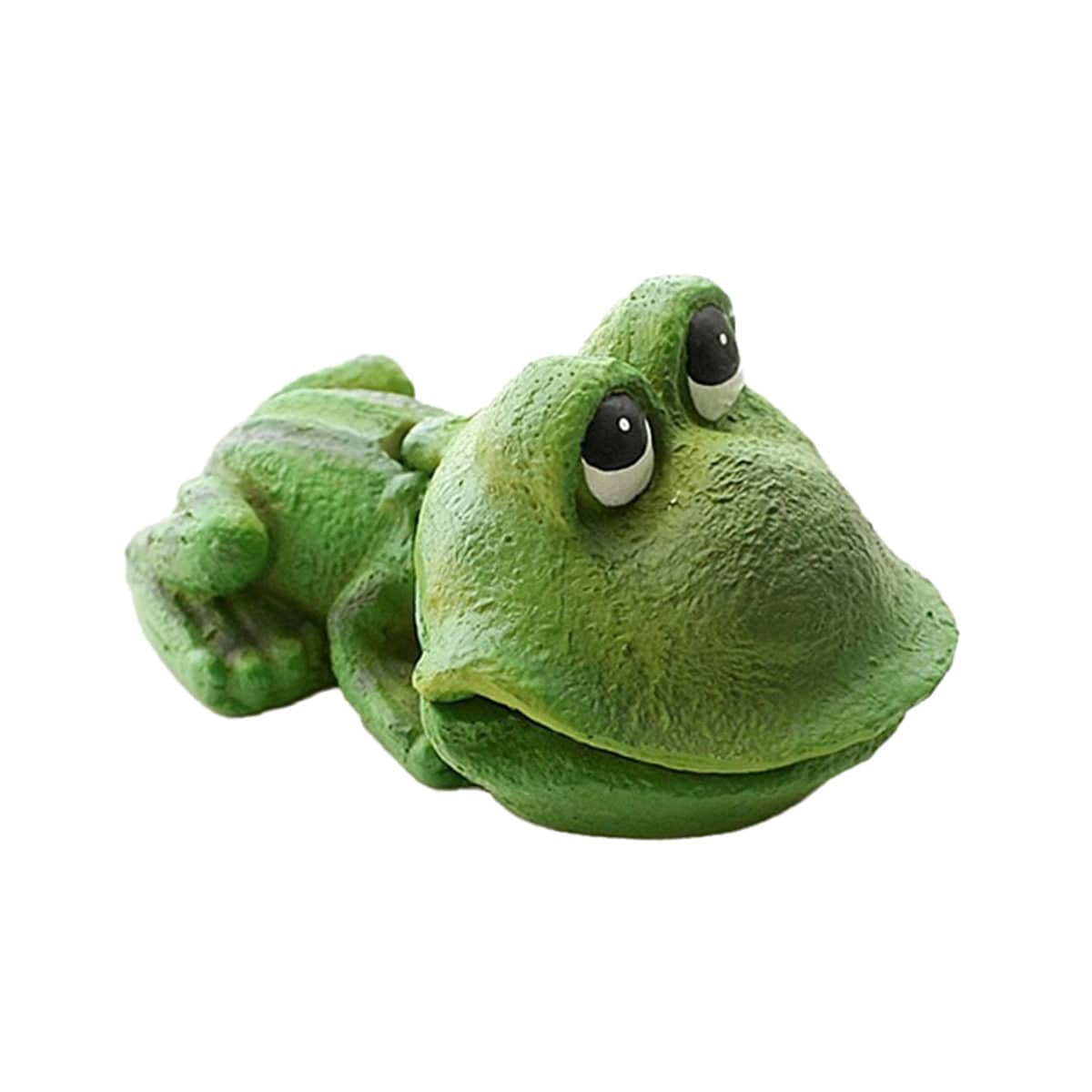 Cute Green Frog Aquarium Ornament with Air Bubble Outlet for Fish Tanks - view 2