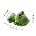 Cute Green Frog Aquarium Ornament with Air Bubble Outlet for Fish Tanks - view 3