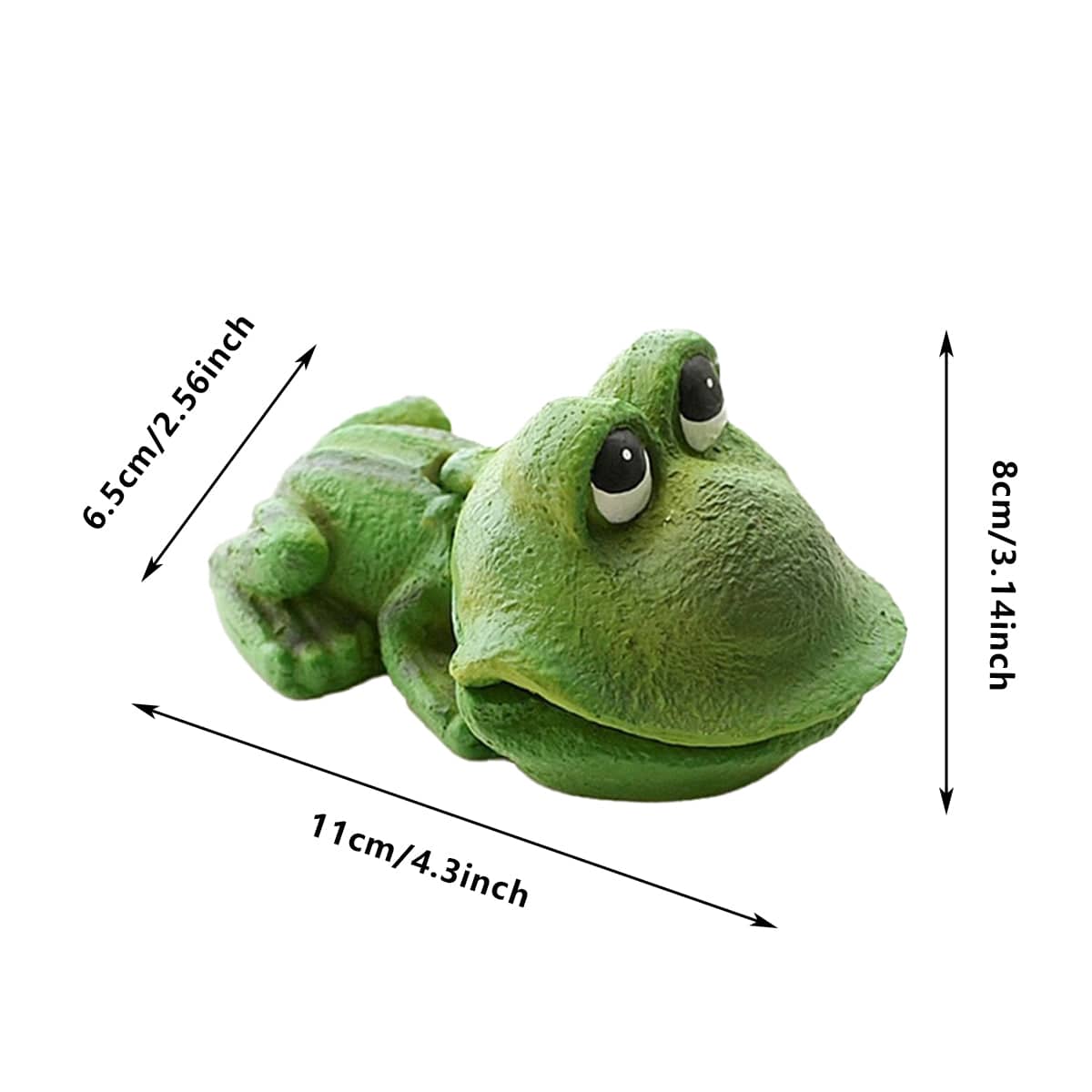 Cute Green Frog Aquarium Ornament with Air Bubble Outlet for Fish Tanks - view 3